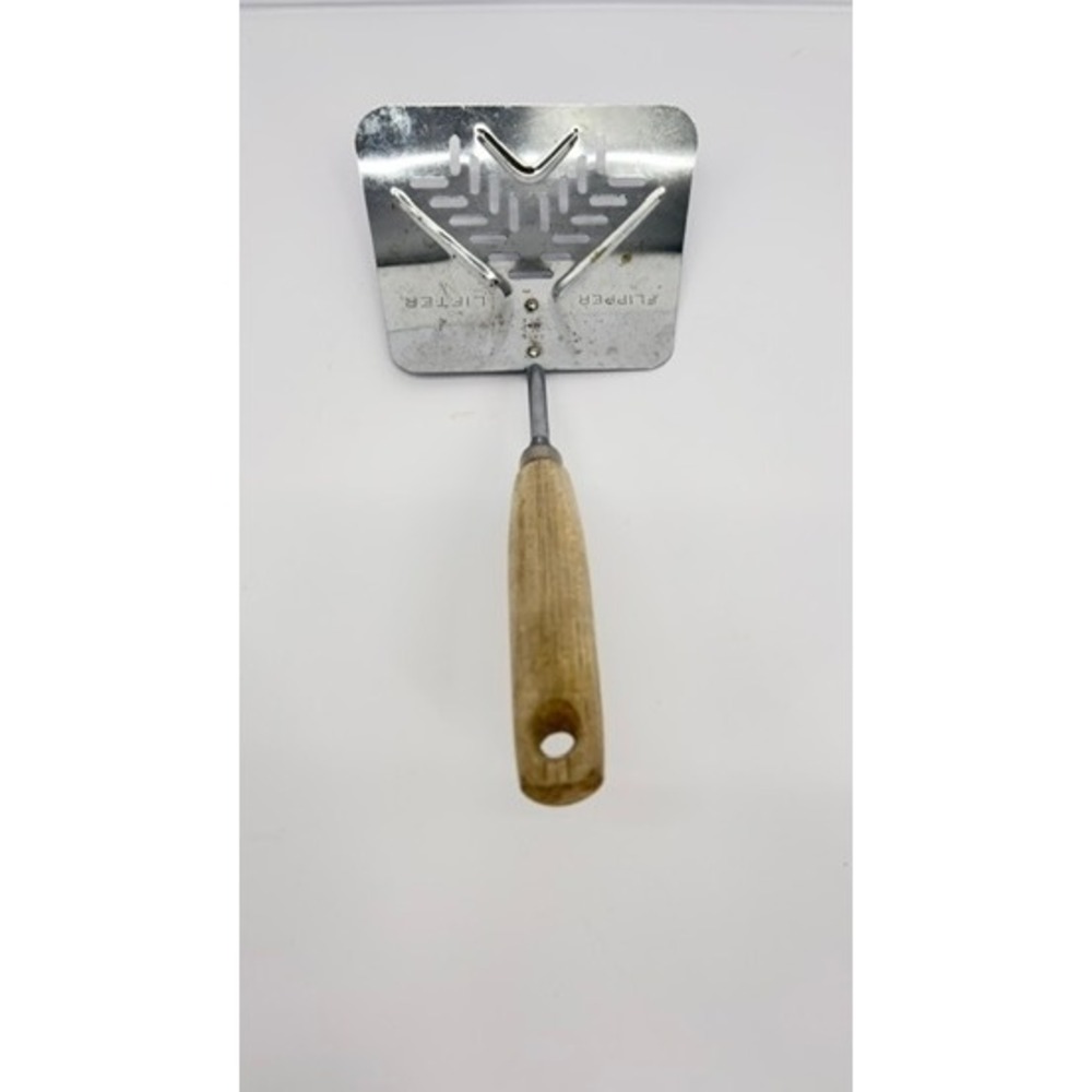 EKCO USA Vintage Flipper Lifter Slotted Spatula Turner Wood Handle 11.5 Inch